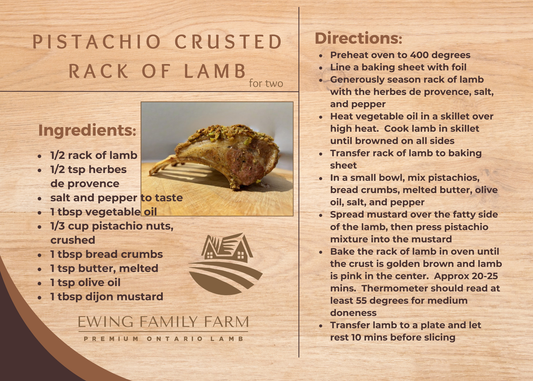 Pistachio Crusted Rack of Lamb