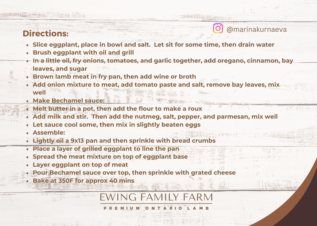 Moussaka: PAGE TWO