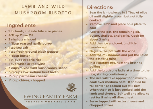 Lamb and Wild Mushroom Risotto